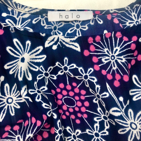 Halo Blue and Pink Circle Dress - Picture 6 of 7